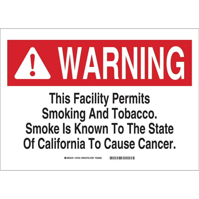 18164 B450 SAFETY SIGNS BLK/RED/WHT