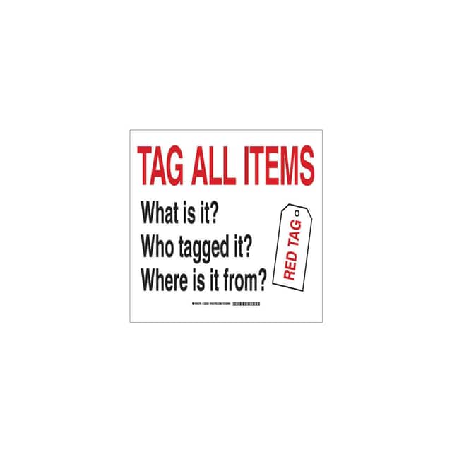 122300 B401 10X14 RED/WT/BLK TAG ALL IT
