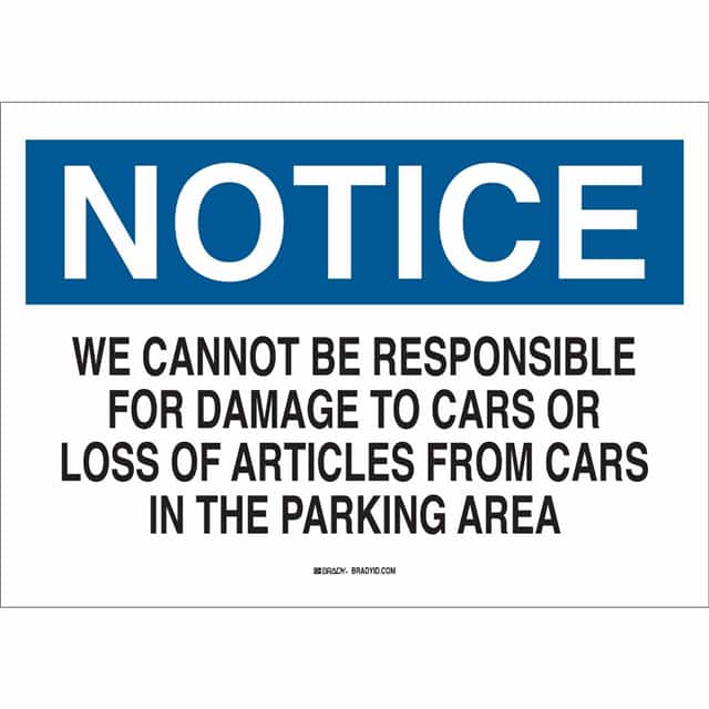 25838 B401 10X14 BLU/BLK/WHT NOTICE