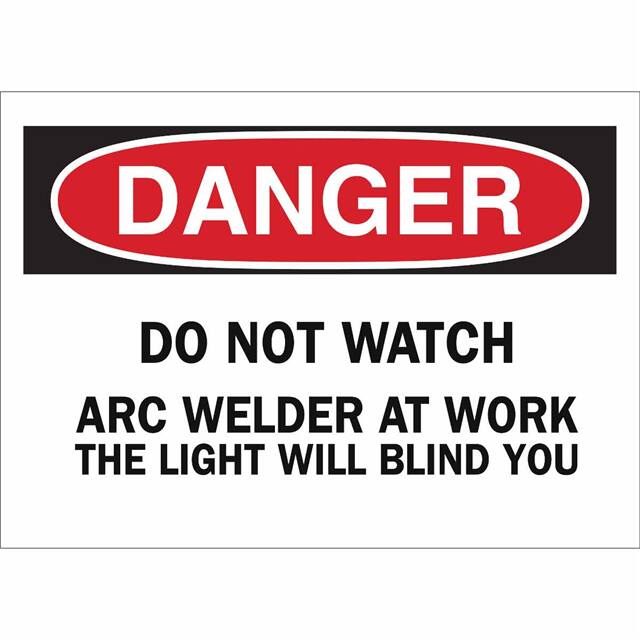 22968 B401 10X14 RED/BLK/WHT DANGER