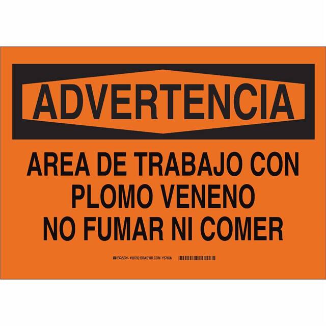 38792 B401 10X14 BLK/ORG SPANISH