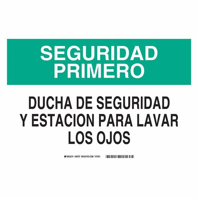 38787 SPANISH/SFTY FIRST SHWR&EYE WA