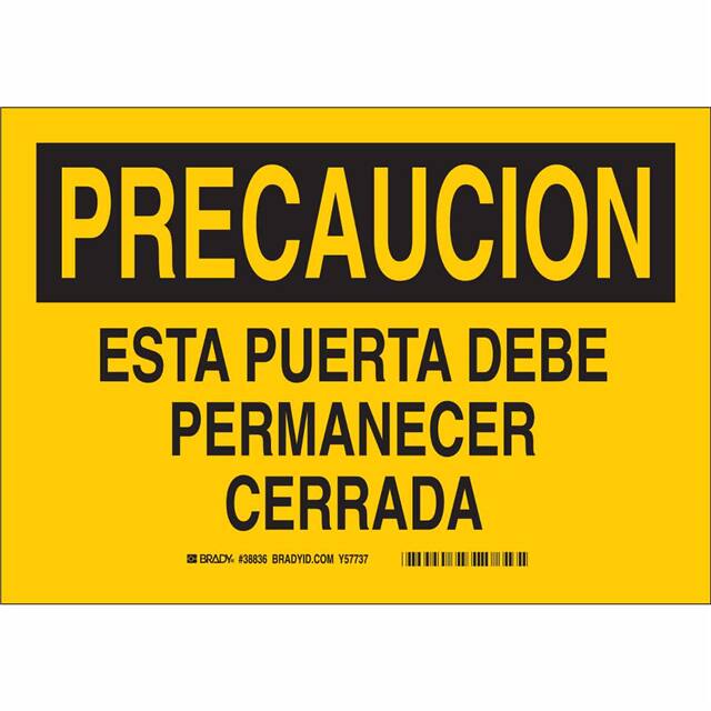 38836 B401 10X14 BLK/YEL SPANISH