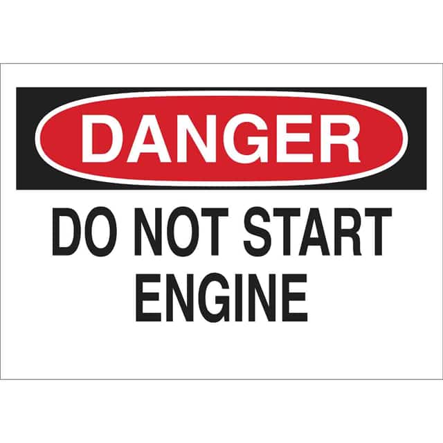 22960 B401 10X14 RED/BLK/WHT DANGER