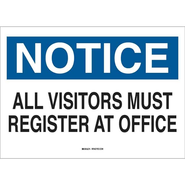 60539 B401 10X14 BLU/BLK/WHT NOTICE AL
