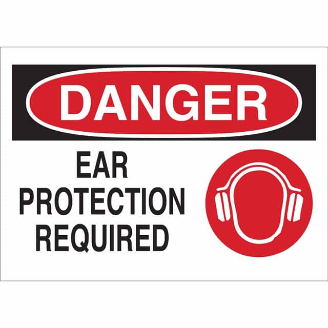25896 B401 10X14 RED/BLK/WHT DANGER EA
