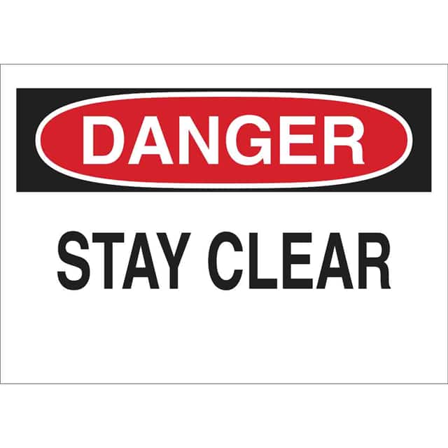 60576 B302-10X14-WK-O-DAN-STAY CLEAR