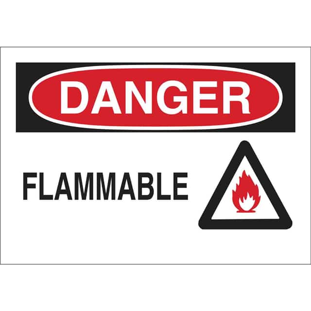 25898 B401 10X14 RED/BLK/WHT DANGER