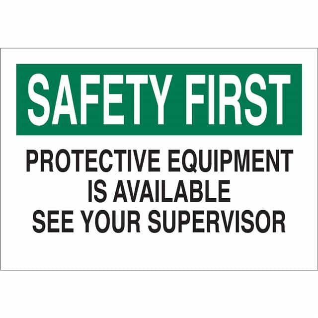 25243 B401 10X14 GRN/BLK/WHT SAFETY FI