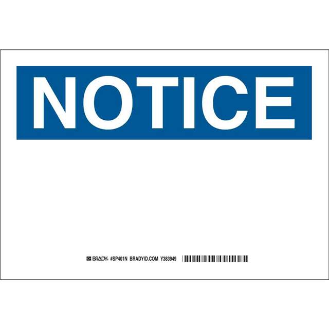 SP401N PRINZ B401 10X14 WHT/BLUE NOTICE