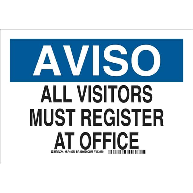 SP402N B401 10X14, NOTICE: ALL VISITORS