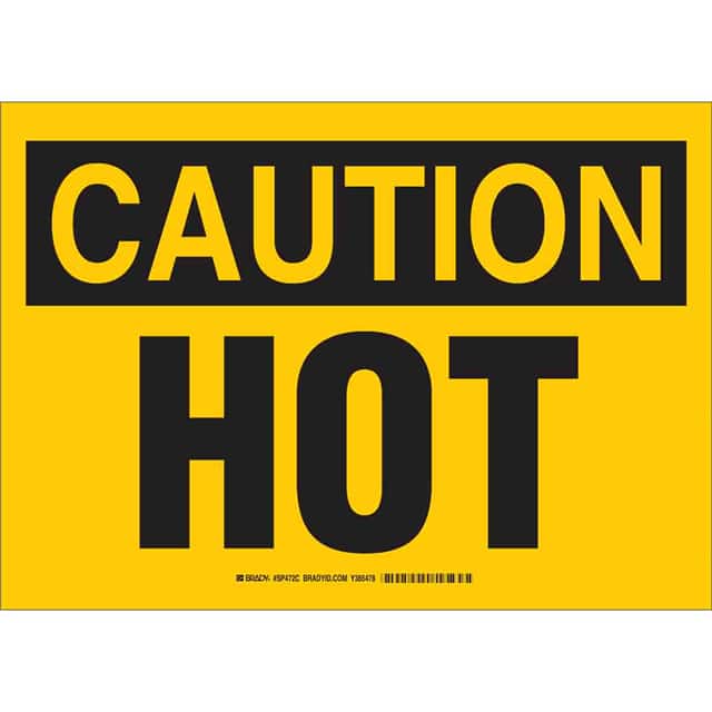 SP472C B401 10X14, CAUTION HOT