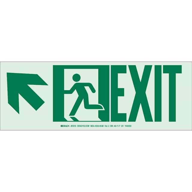 81816 NYC B552 5X14 EXIT+MAN+UP LEFT U