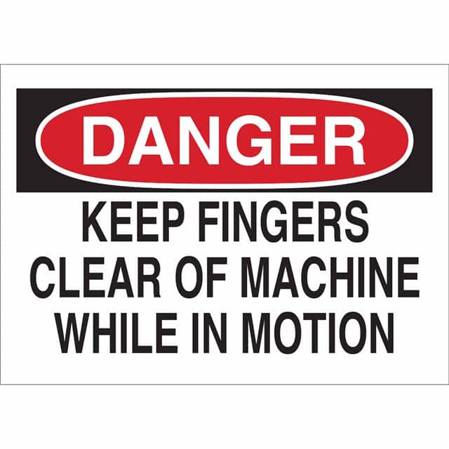 116130 B563,ECO, 10"H X 14"W, DANGER SI