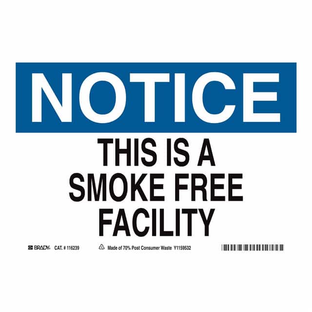116239 B563,ECO, 7"H X 10"W, NOTICE SIG