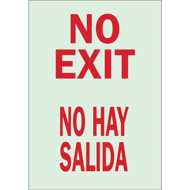 90752 GLOW-IN-THE-DARK PLASTIC SIGNS