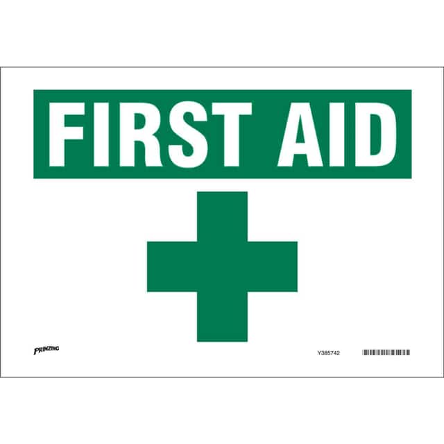 SV721G PRINZING GLOW SIGN FIRST AID W/C