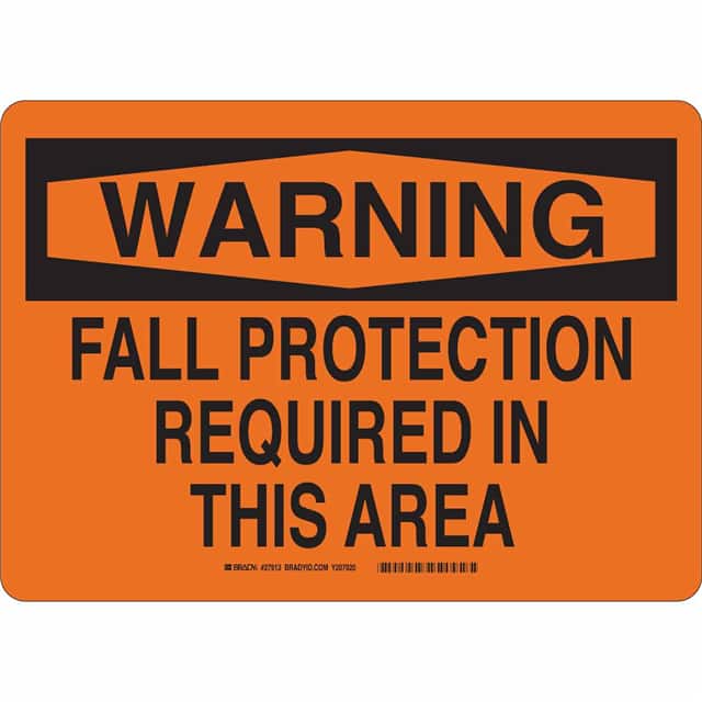 27913 B450 SAFETY SIGNS BLK/ORG