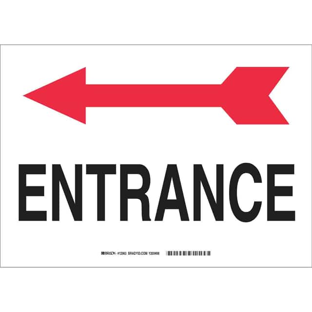 12963 B450 SAFETY SIGNS BLK/RED/WHT