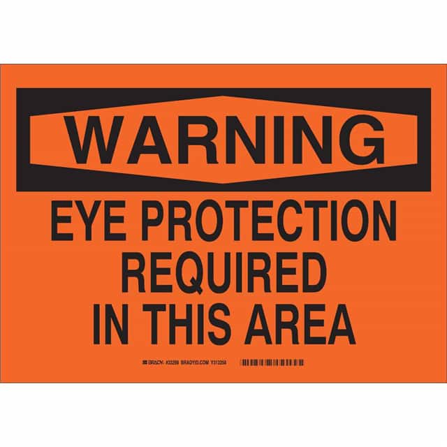 33341 B450 SAFETY SIGNS BLK/ORG