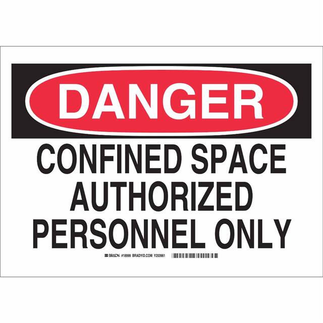 18999 B450 SAFETY SIGNS BLK/RED/WHT
