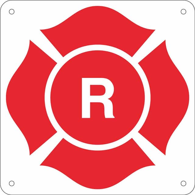 116358 FL TRUSS MARKING ALUM SIGN "R" E