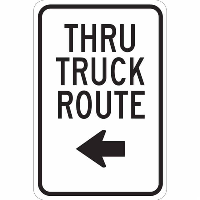 124480 B401 18X12 BLK/WHT THRU TRUCK RO