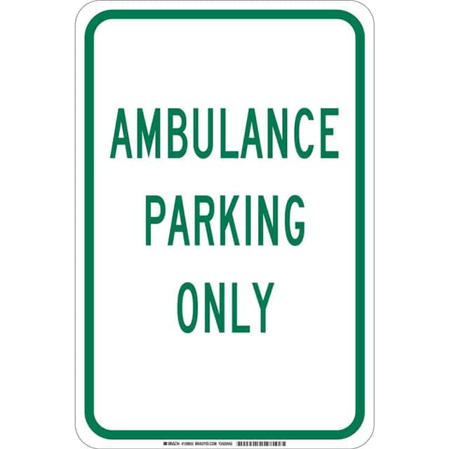 129653 B302 18X12 GRN/WHT AMBULANCE PAR
