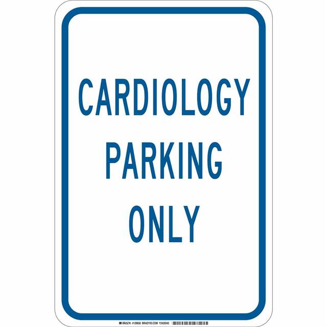 129649 B401 18X12 BLU/WHT CARDIOLOGY PA