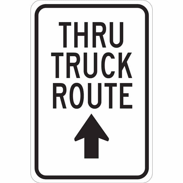 124477 B401 18X12 BLK/WHT THRU TRUCK RO