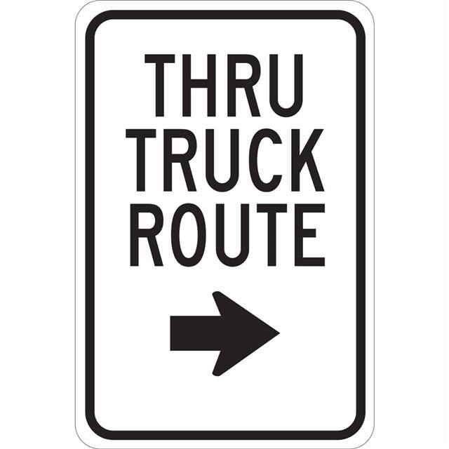 124484 B302 18X12 BLK/WHT THRU TRUCK RO