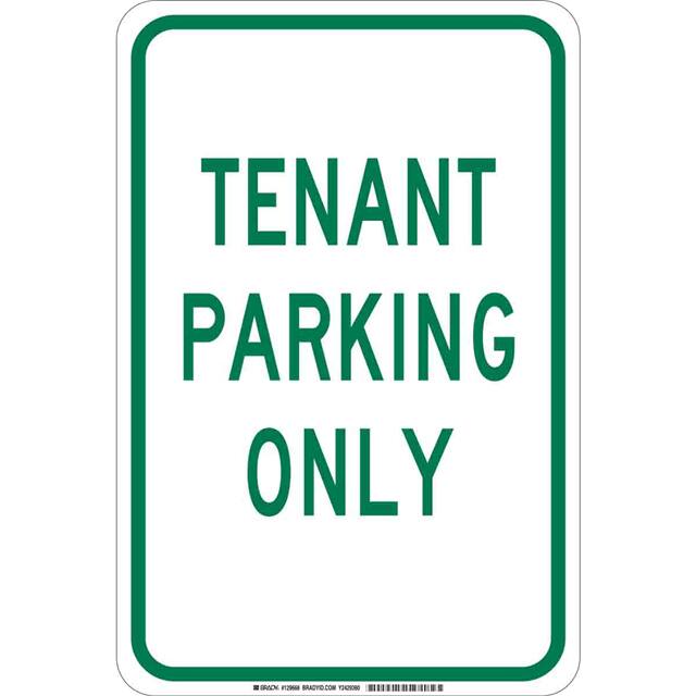 129668 B302 18X12 GRN/WHT TENANT PARKIN