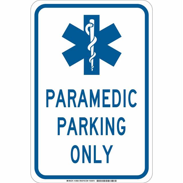 129683 B302 18X12 BLU/WHT PARAMEDIC PAR