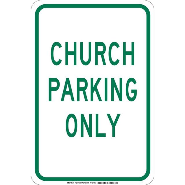129713 B302 18X12 GRN/WHT CHURCH PARKIN