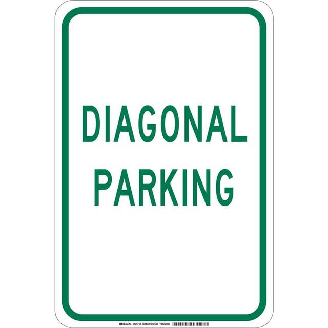 129716 B302 18X12 GRN/WHT DIAGONAL PARK