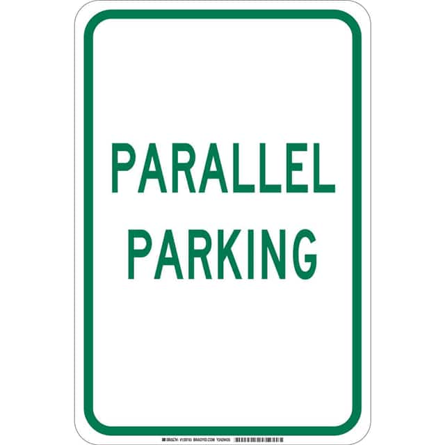 129741 B555 18X12 GRN/WHT PARALLEL PARK