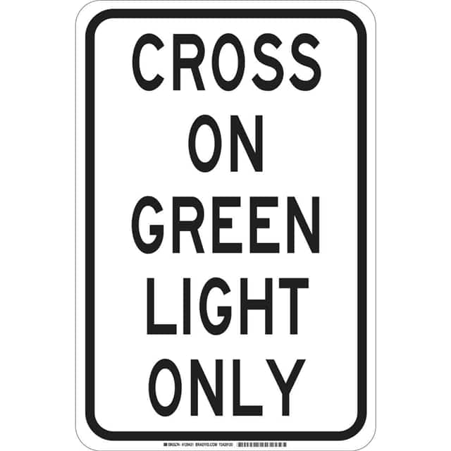 129430 B401 18X12 BLK/WHT CROSS ON GREE