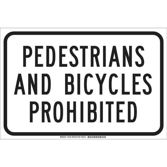 129438 B555 18X12 BLK/WHT PEDESTRIANS A