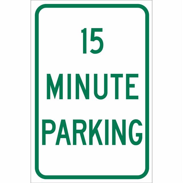 124386 B555 18X12 GRN/WHT 15 MINUTE PAR