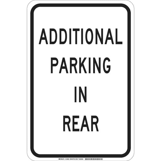 129563 B302 18X12 BLK/WHT ADDITIONAL PA