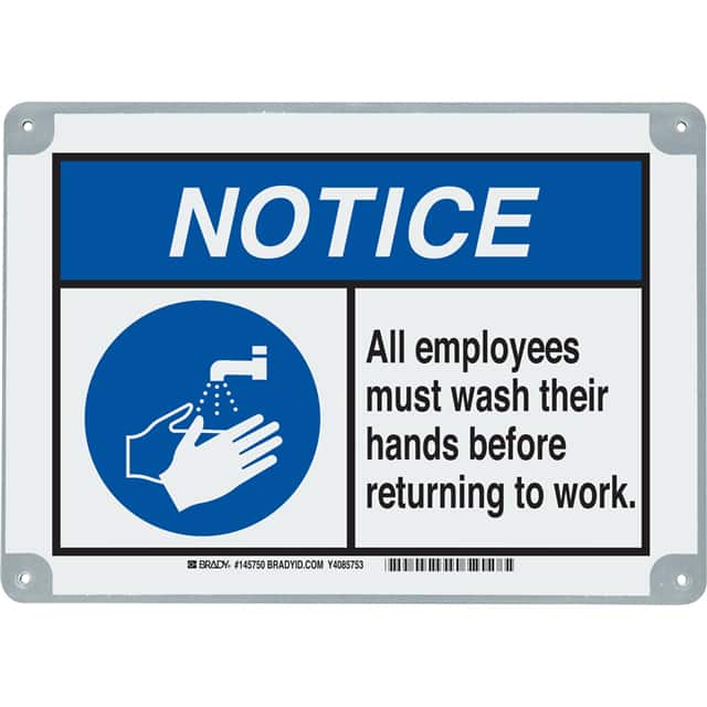145750 B869 7X10 NOTICE ALL EMPLOYEES M