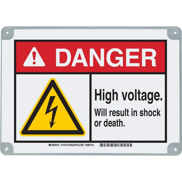 145734 B869 7X10 DANGER HIGH VOLTAGE