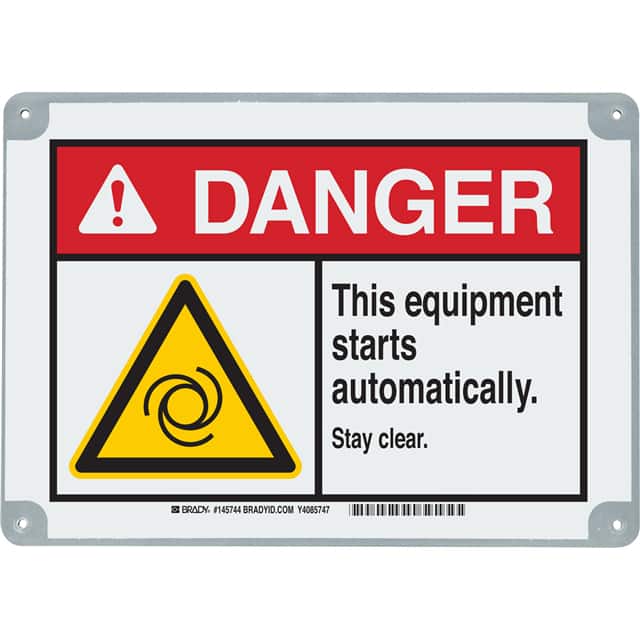 145744 B869 7X10 DANGER THIS EQUIPMENT