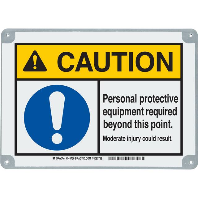 145756 B869 7X10 CAUTION PERSONAL PROTE