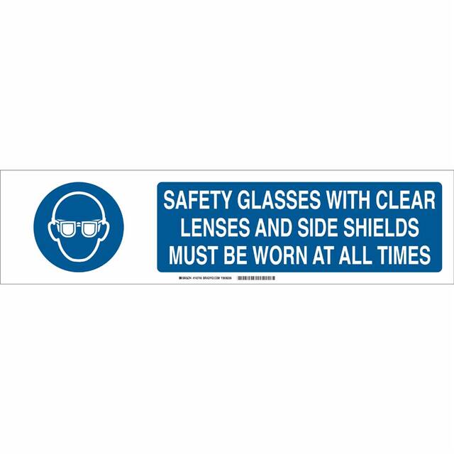 140748 B-401 6X23.875 BLU/WHT SAFETY GL