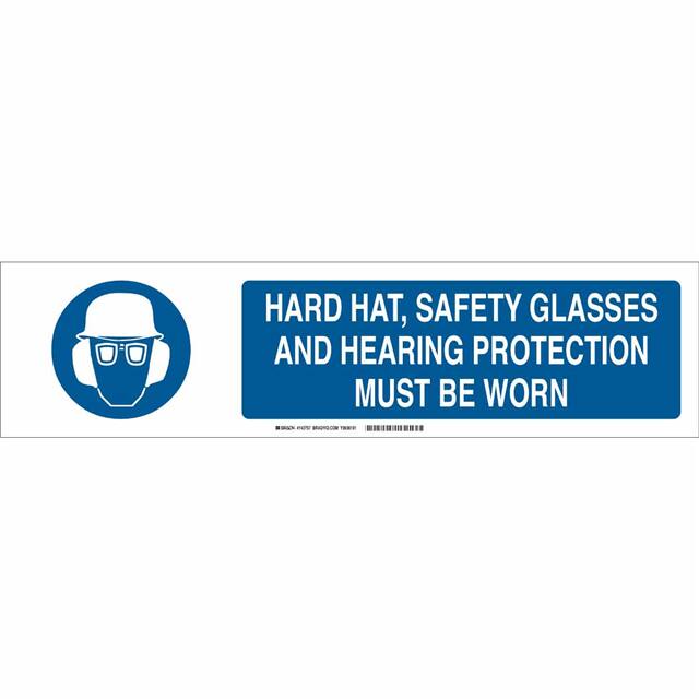 140757 B-401 6X23.875 BLU/WHT HARD HAT,