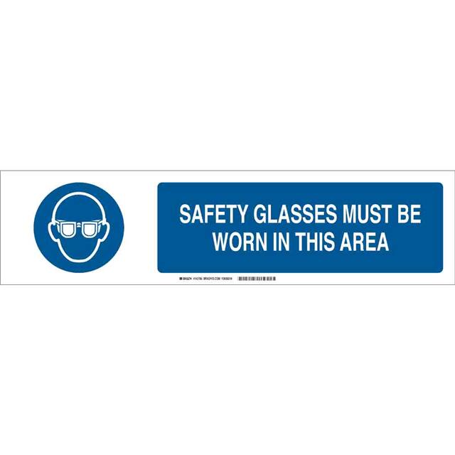 140832 B-555 6X23.875 BLU/WHT SAFETY GL