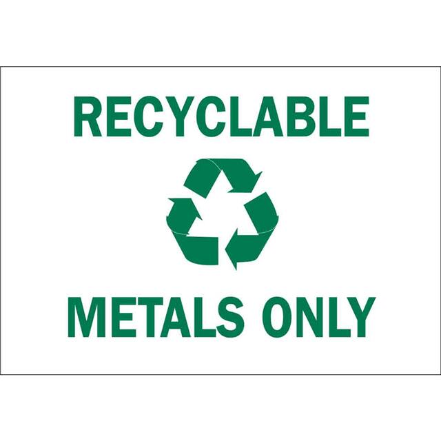 70617 B120,7X10,GRN/WHT,RECYCLABLE MET