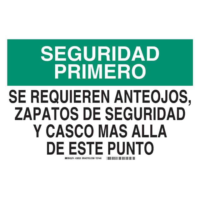 38525 B555 10X14 GRN/BLK/WHT SPANISH