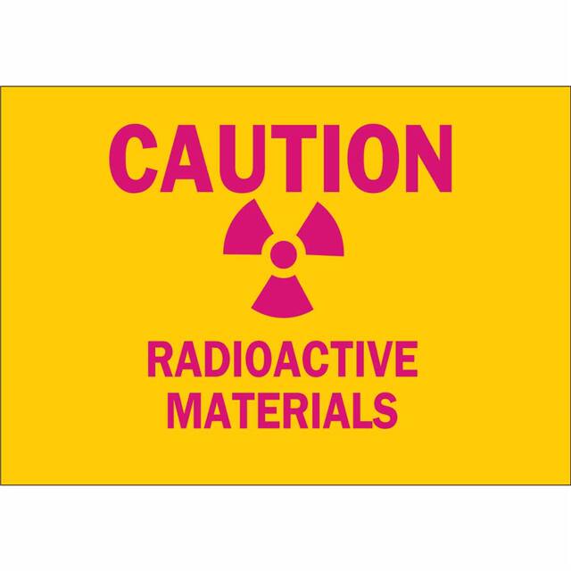 74855 B120,7X10,MAG/YEL,CAUTION RADIOA